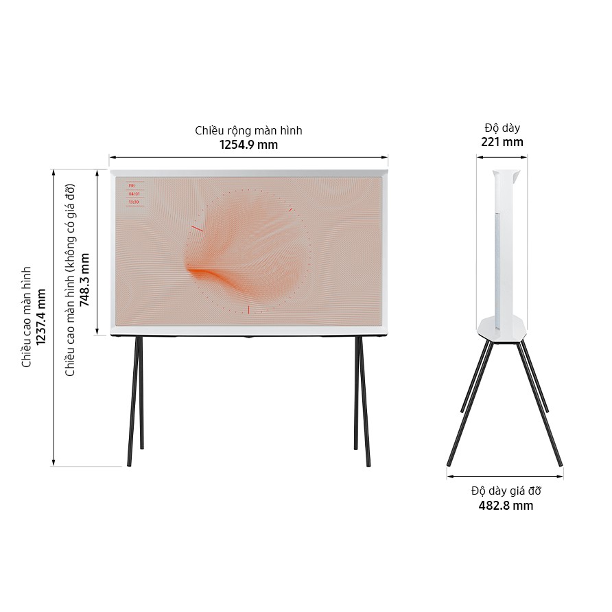 Smart TV 4K Samsung The Serif 55 inch LSO1T