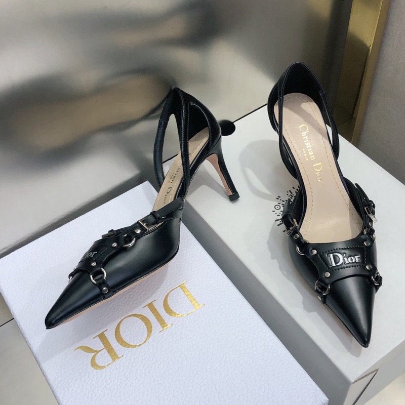 Giày cao gót quai hậu mũi nhọn thương hiệu Dior CD cao cấp mẫu 2022