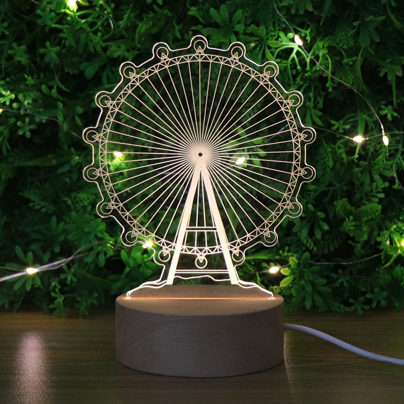 Đèn ngủ để bàn hình 3D sáng tạo độc đáo