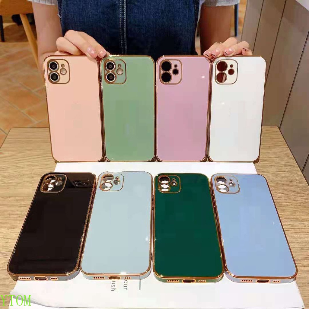 Ốp Điện Thoại silicone Mạ Điện Chống Sốc In Logo Táo Cho iPhone 13 12 11 Pro MAX 6 7 8 Plus X XS MAX XR