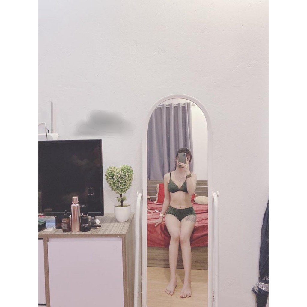 [SALE] Bộ đồ lót nữ sexy gợi cảm xanh lá có mút mỏng, vải ren cao cấp thoáng mát (hình thật 100%) | BigBuy360 - bigbuy360.vn