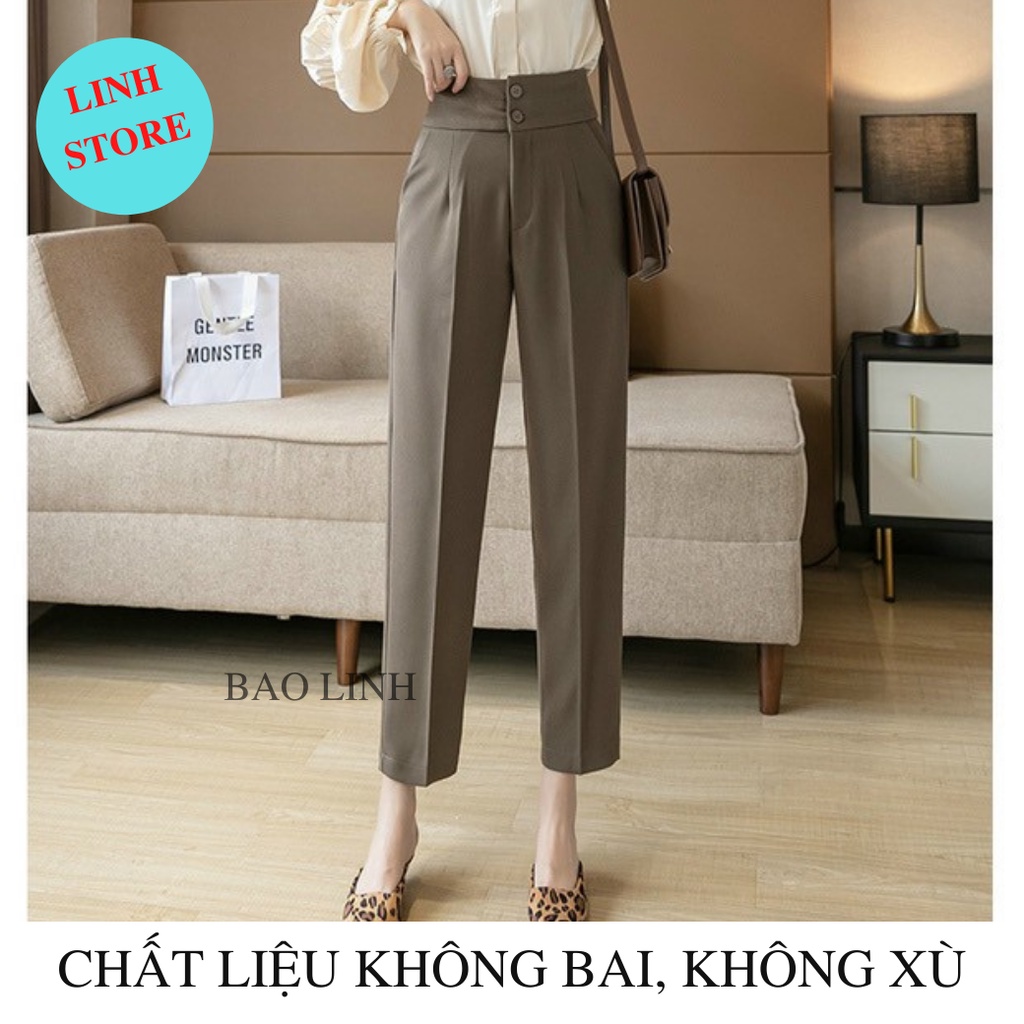 Quần Tây Công Sở Nữ Linh Store Dáng Baggy Bigsize Đi Học Đi Làm Chất Liệu Tuyết Mưa Vitex