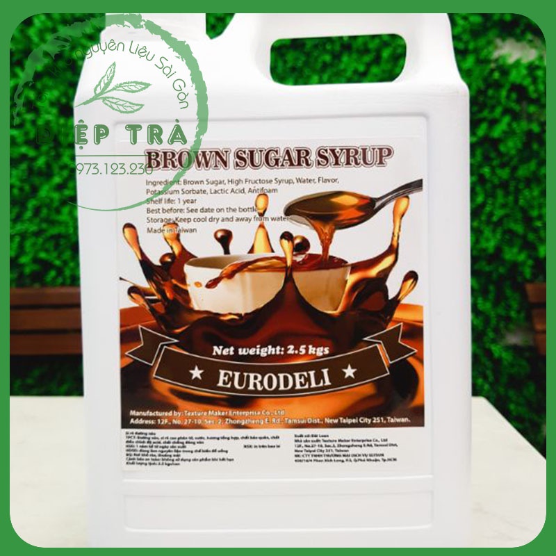 Siro Đường Đen Đài Loan EuroDeli 2,5kg