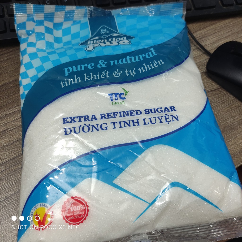 Đường mía - đường cát Biên Hòa gói 1kg (nhiều loại)