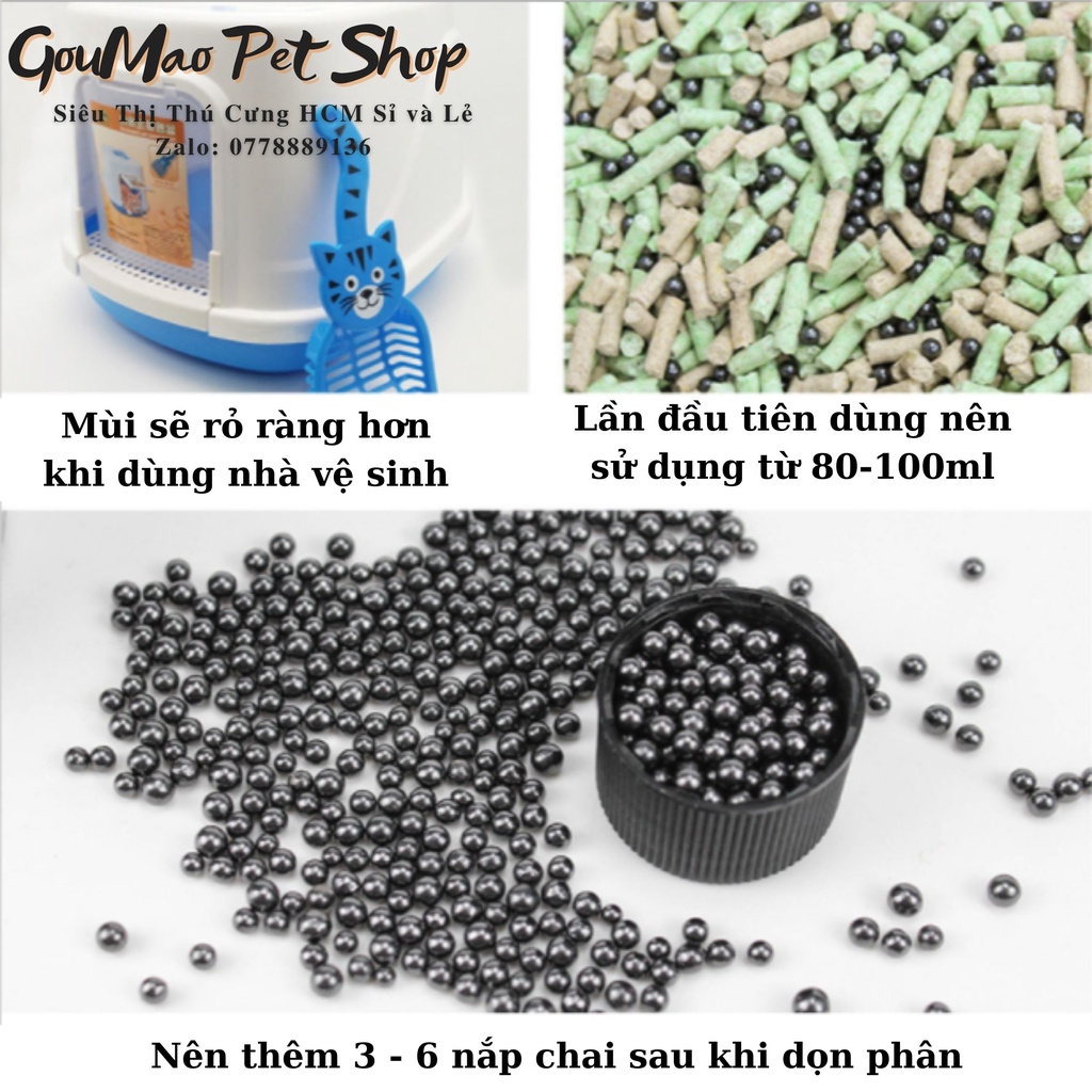 Hạt Khử Mùi Cát Vệ Sinh Chó Mèo Thú Cưng 300g