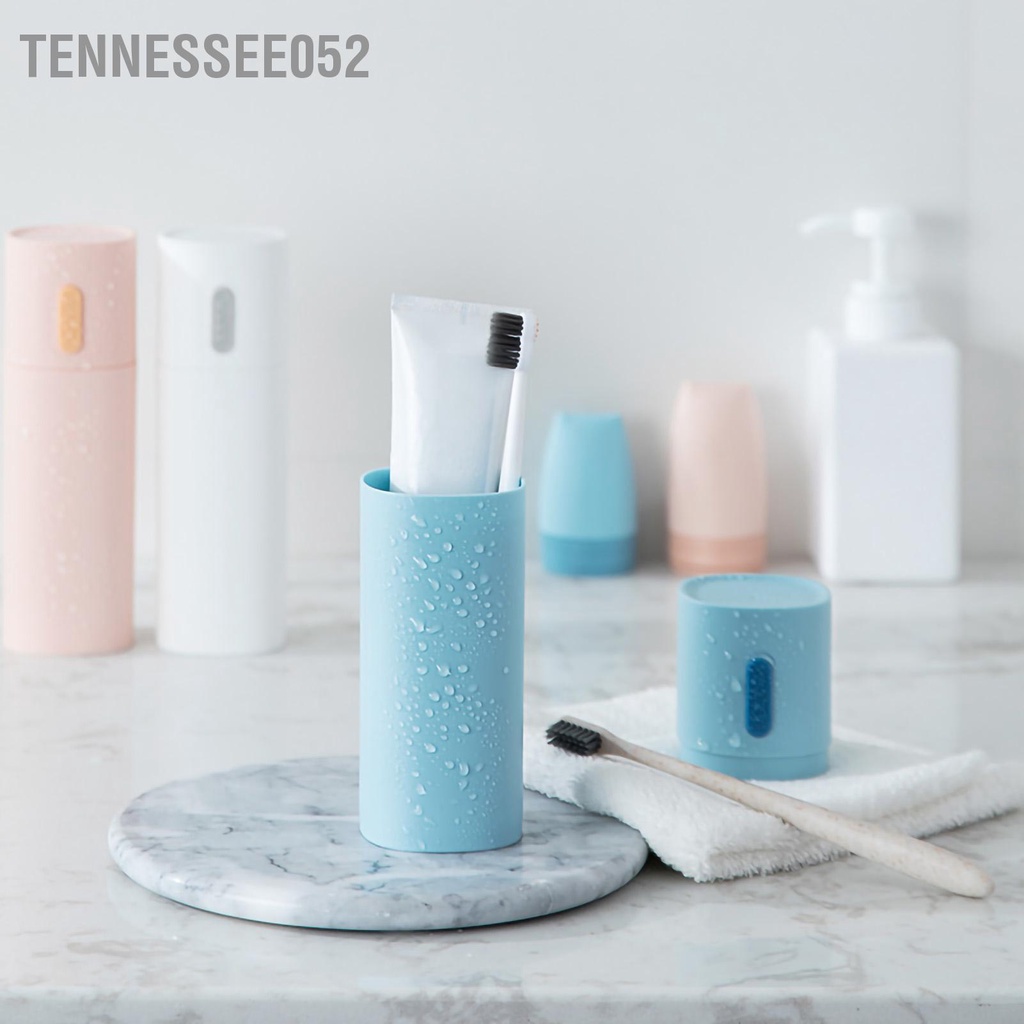 Tennessee052 Hộp đựng bàn chải đánh răng và bằng nhựa cầm tay cho chuyến du lịch tại nhà