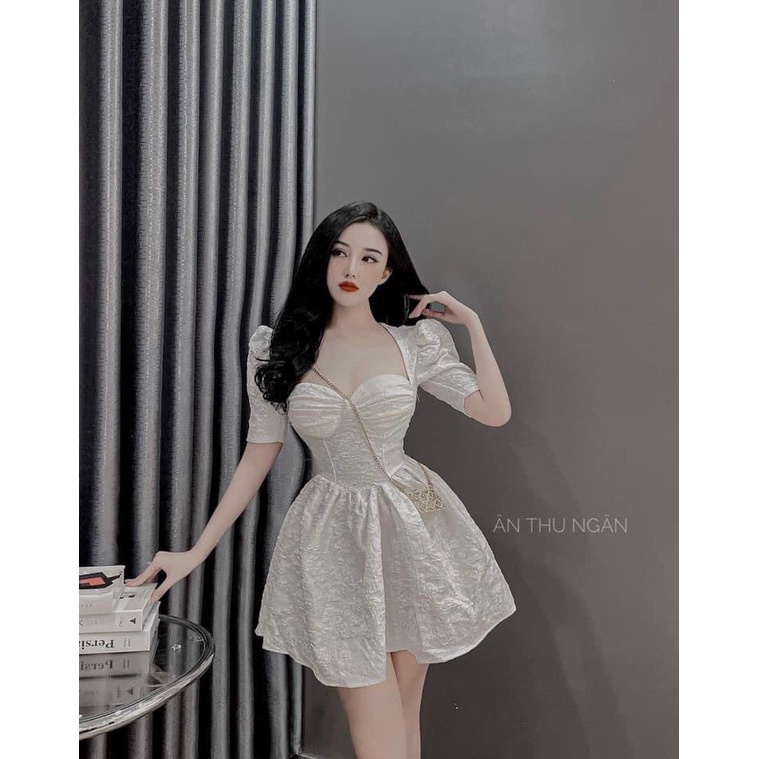 (Free ship) Mẫu Mới Thiết Kế---Hợp Thời Trang | Đầm Gấm Xốp Có Mút Có Lót Quần Kiểu Dáng Cực Cháy Phố UP HHP Fashion