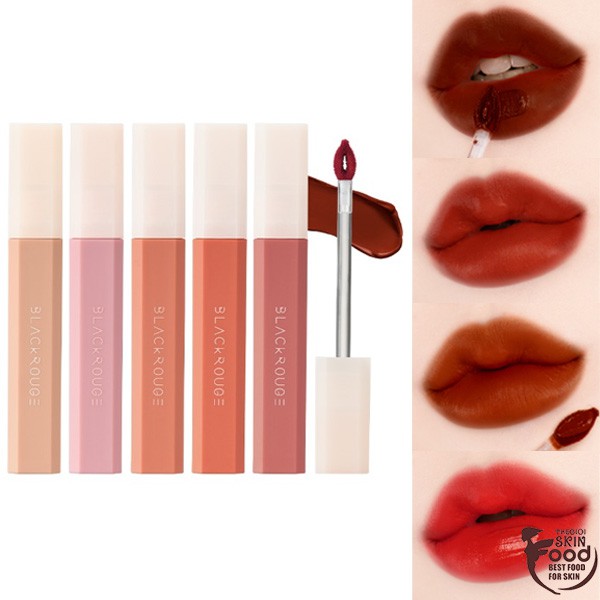 [Mã 2712FMCGSALE giảm 8% đơn 500K] [New] Son kem lì mịn mượt, nhẹ môi Hàn Quốc Black Rouge Half N Half Water Velvet 3.5g