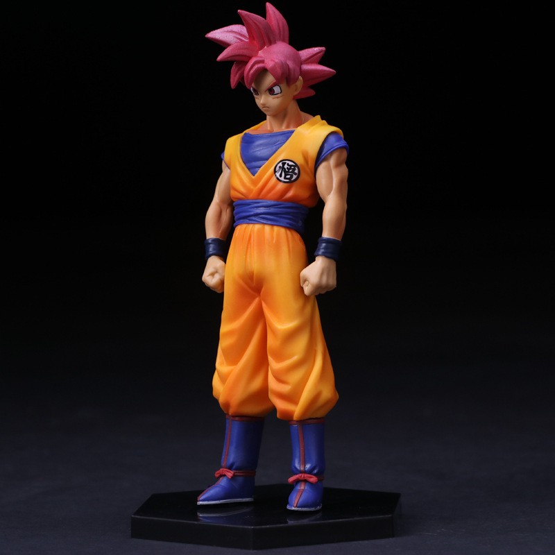 Mô Hình Figure Son Goku Super Saiyan God Cao 16cm - Dragon Ball Super