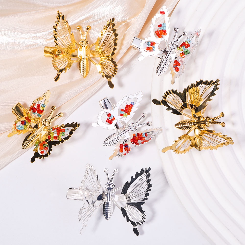 Set 2-5 Kẹp tóc KIDSBOWS hình bướm bằng kim loại phong cách Hàn Quốc thời trang cho nữ
