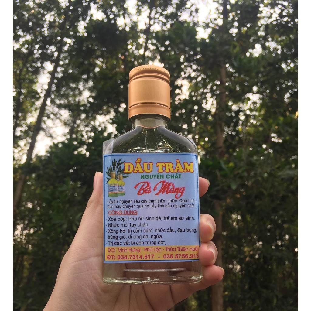 70ml tinh dầu tràm nguyên chất loại 1 - Hàng Huế Bà Màng