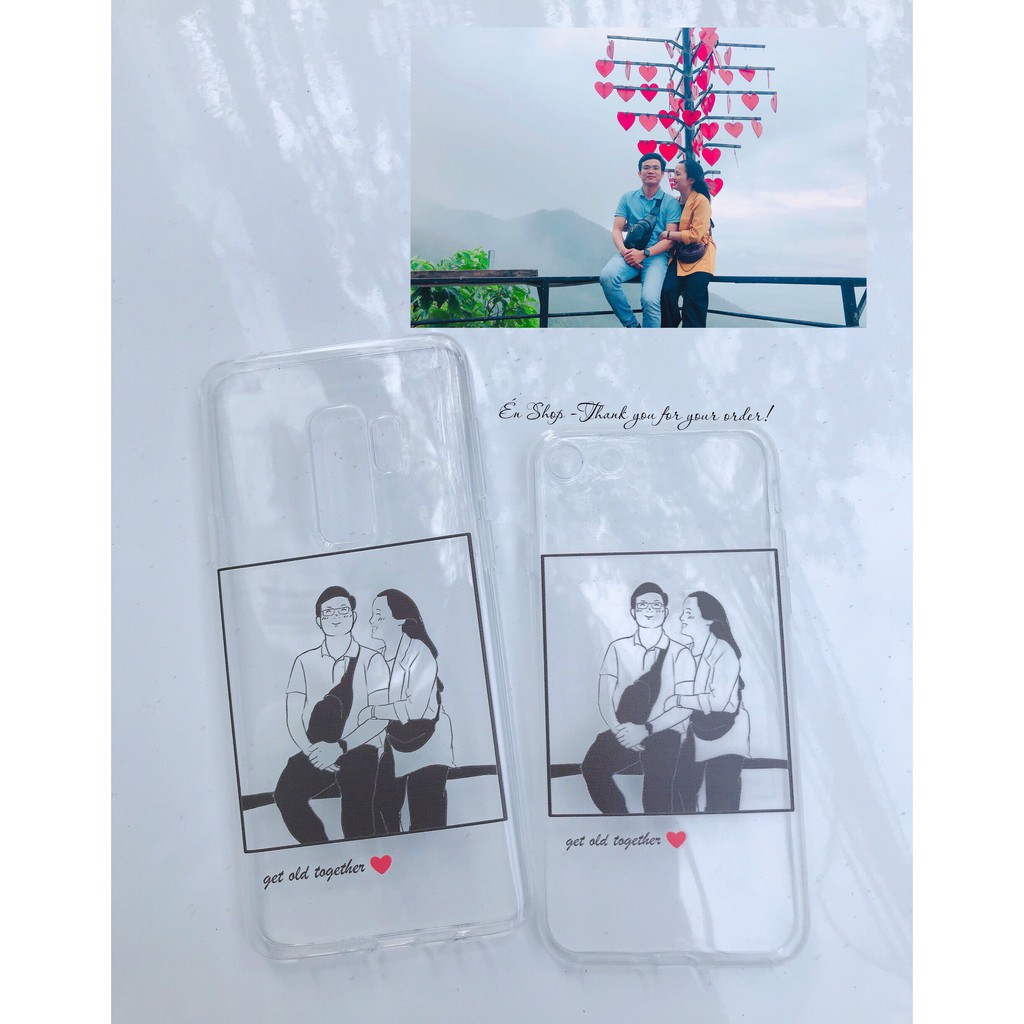 Ốp điện thoại vẽ line theo yêu cầu