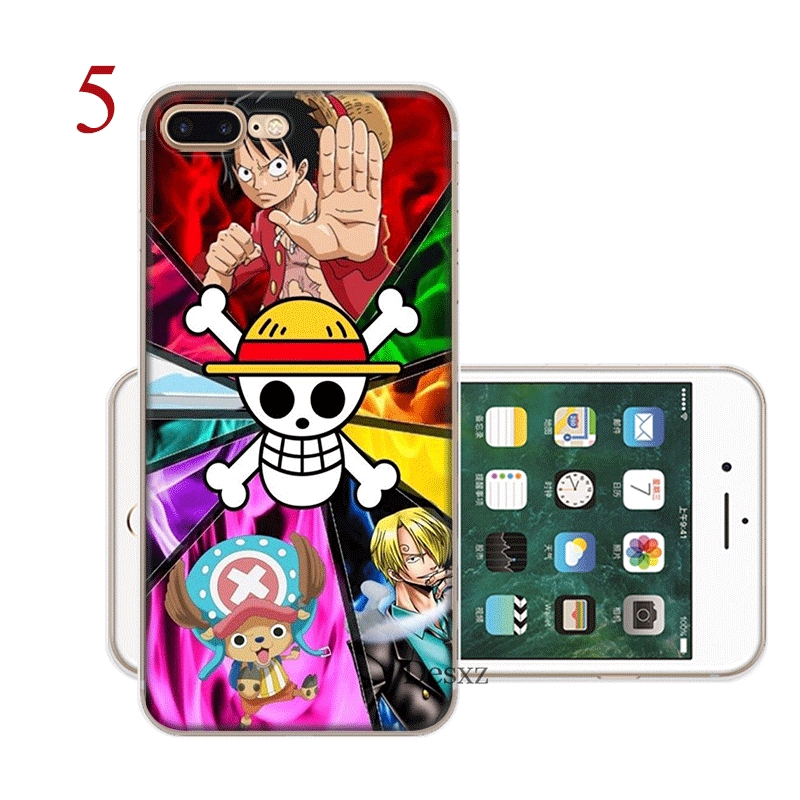 Ốp điện thoại hình hoạt hình one piece dễ thương cho Iphone 5/5s/SE/6/6s/6+/6s+/7/7+/8/8+/X