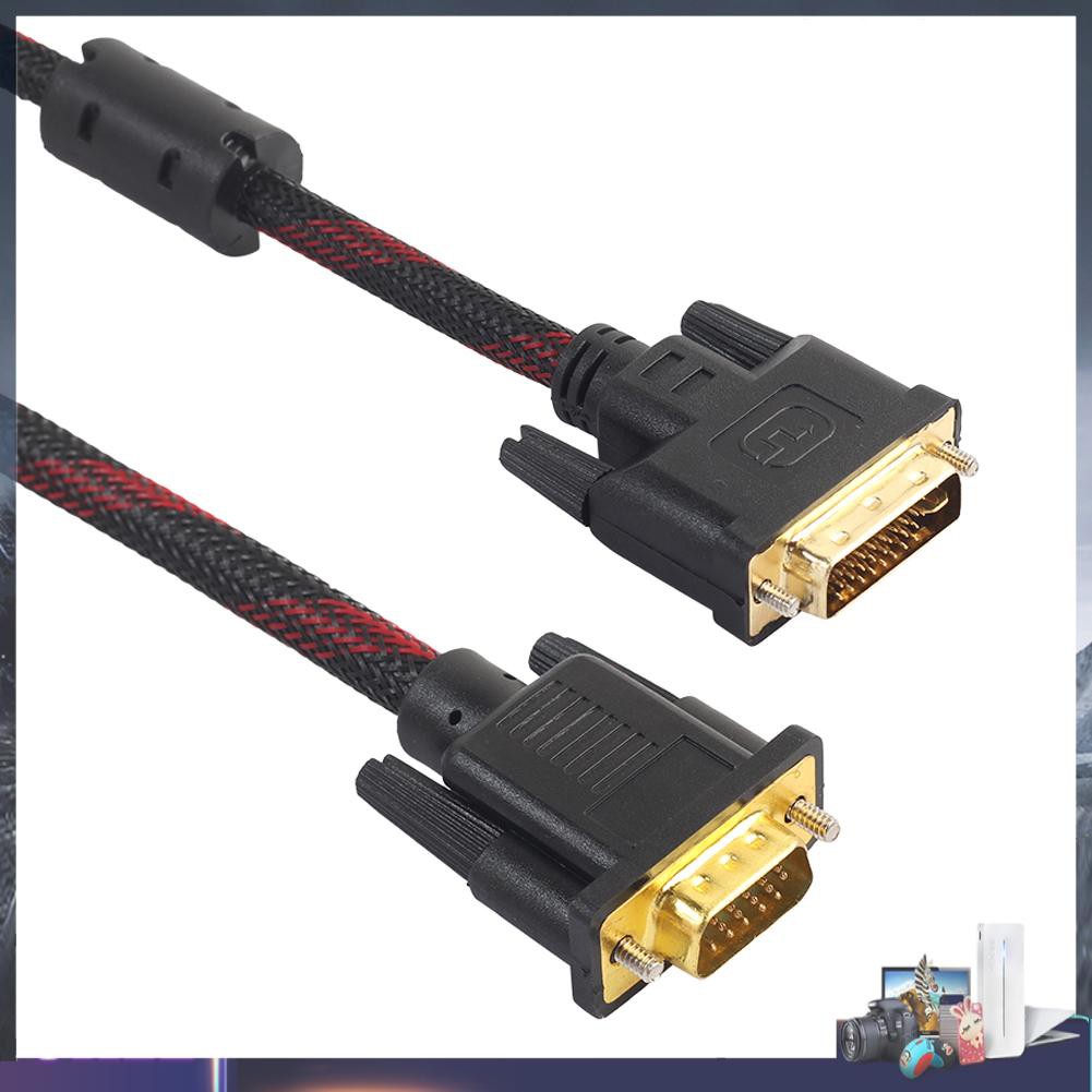 Dây cáp kết nối Dvi-I24 + 5 chuyển đổi đầu cắm sang Vga 4.6ft chuyên dụng