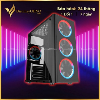Vỏ Case Máy Tính PC Gaming AAP G17 Vỏ Case Fan LED Thùng Máy Tính Trong Suốt - OHNO VIỆT NAM