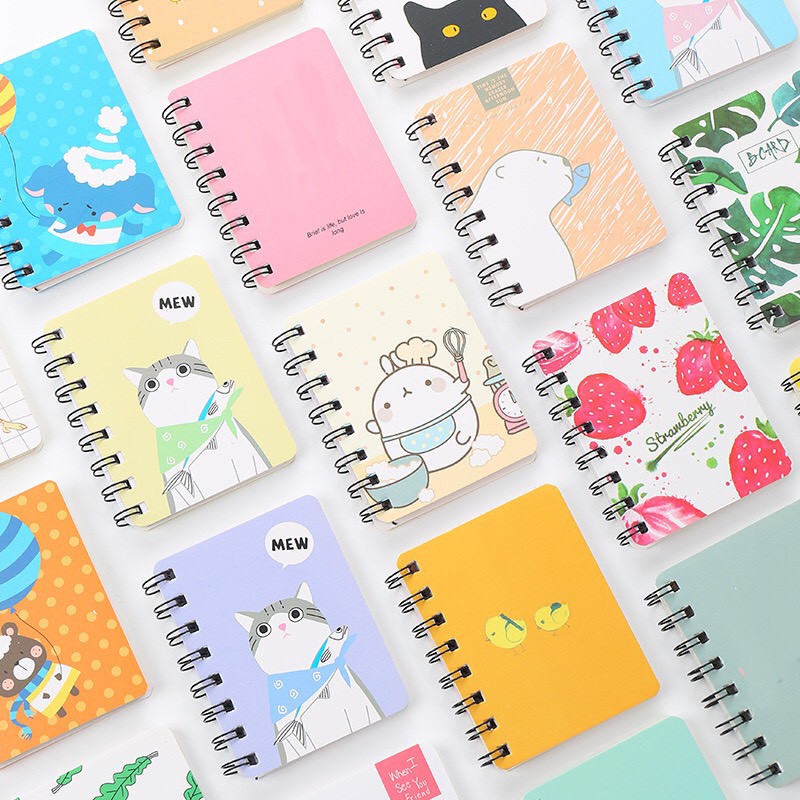 Sổ lò xo dễ thương cho học sinh_sổ ghi chép siêu cute giá rẻ bất ngờ