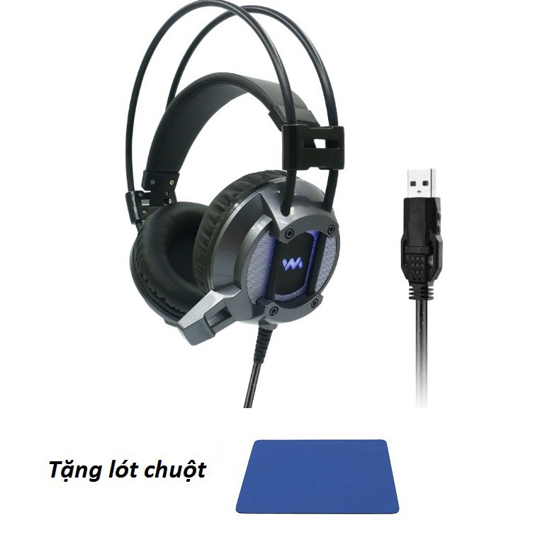 [HOTHOTHOT] Tai nghe game thủ WangMing WM9600 7.1 LED +Tặng Lót chuột