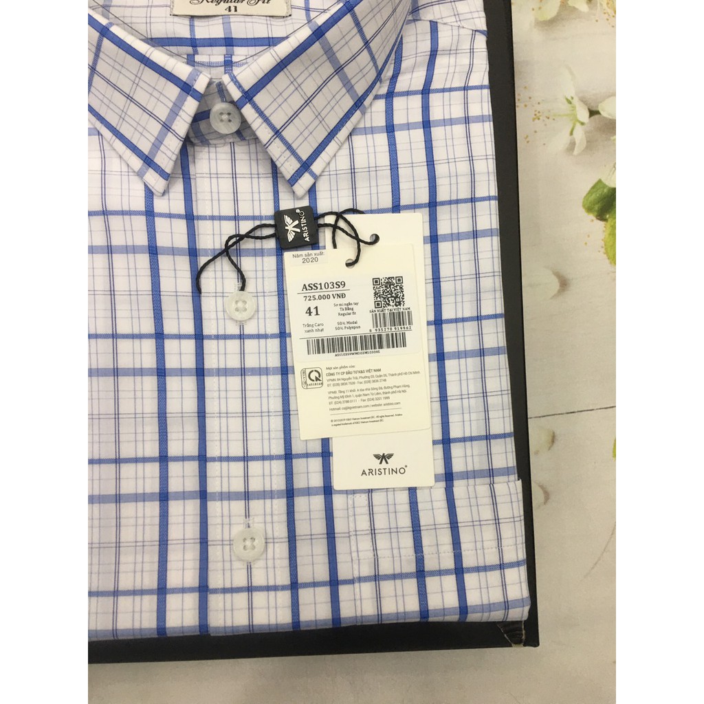 [ARISTINO SALE] ÁO SƠ MI NGẮN TAY ARISTINO CHẤT SỒI CAO CẤP ASS103S9 -FREE SHIP- CHỐNG NHĂN MỊN MÁT | BigBuy360 - bigbuy360.vn