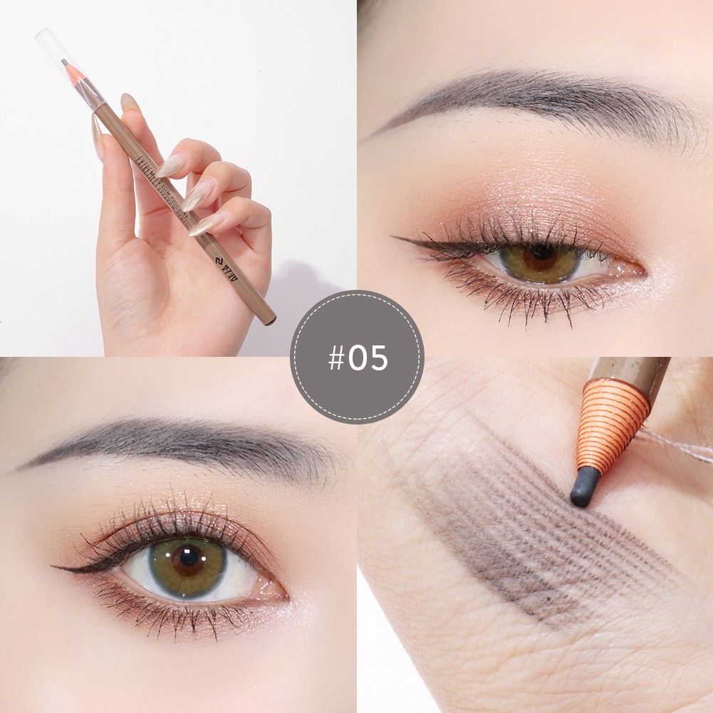 Bút Kẻ Lông Mày GECOMO Chống Nước Lâu Phai 6 Màu Sắc Lựa Chọn