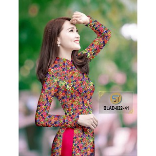 Vải áo dài hoa nhí