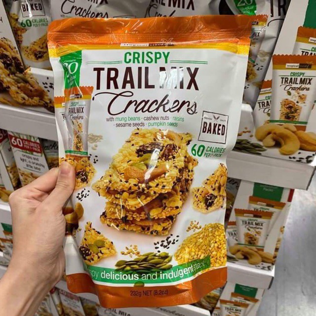 Mẫu Mơis Bánh Crispy Trail Mix Crackers 232g Costco Úc