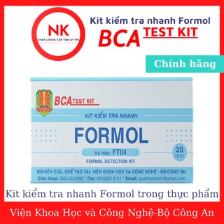 Kit Test Kiểm Tra Nhanh Formol Trong Thực Phẩm Như Hải Sản Sống, Thịt Cá Tươi, Bánh Phở, Bún (FT04) - 100% Chính Hãng