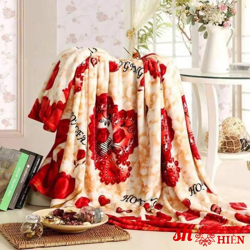 Mền Bông Tuyết Loại Lớn 1m6 x 2m Siêu Mềm Mại Không Bị Đổ Lông