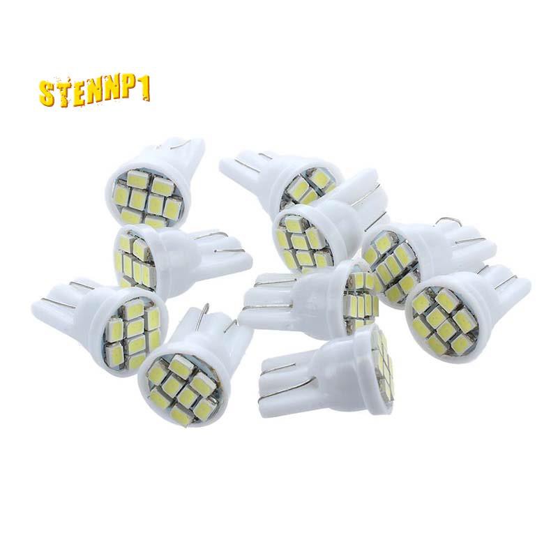 Bộ 10 Đèn Led 8 Bóng T10 194 168 Chất Lượng Cao Cho Xe Hơi