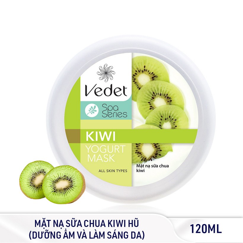 Mặt nạ kem sữa chua Vedette Kiwi 120ml (TPM142)