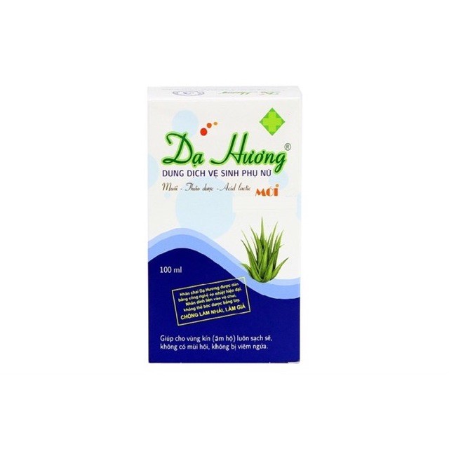 Dung dịch vệ sinh phụ nữ Dạ Hương Xanh Dương (nha đam) 100ml - sạch nhẹ, khử mùi hôi, bảo vệ vùng kín - cvspharmacy