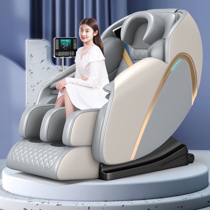 Ghế Massage Con lăn Di Động Màn Hình LCD Cảm Ứng Tiếng Việt, Ghế Massage Toàn Thân Cao Cấp Công Nghệ Nhật Bản