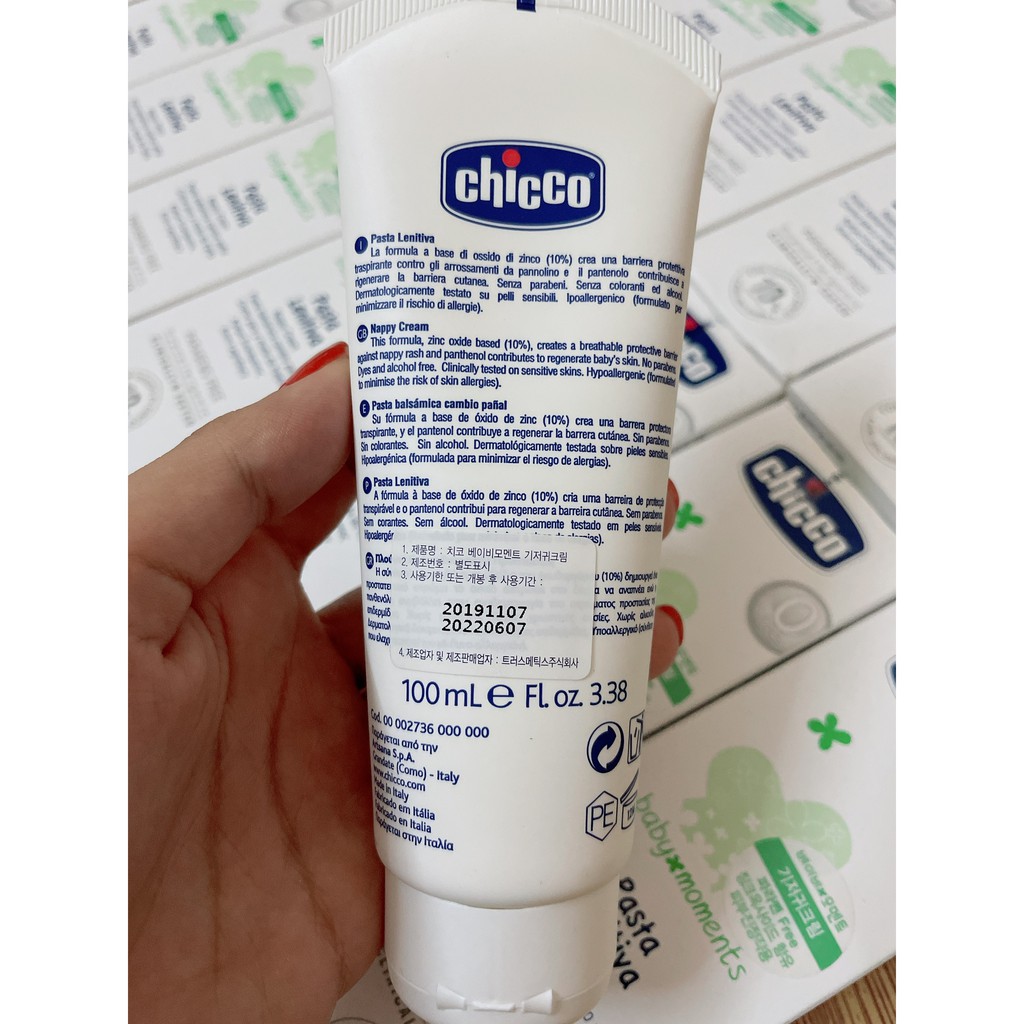 Kem hăm Chicco 3 tác động 100ml cho bé 0m+ (CHECK DATE XEM HÌNH CUỐI)