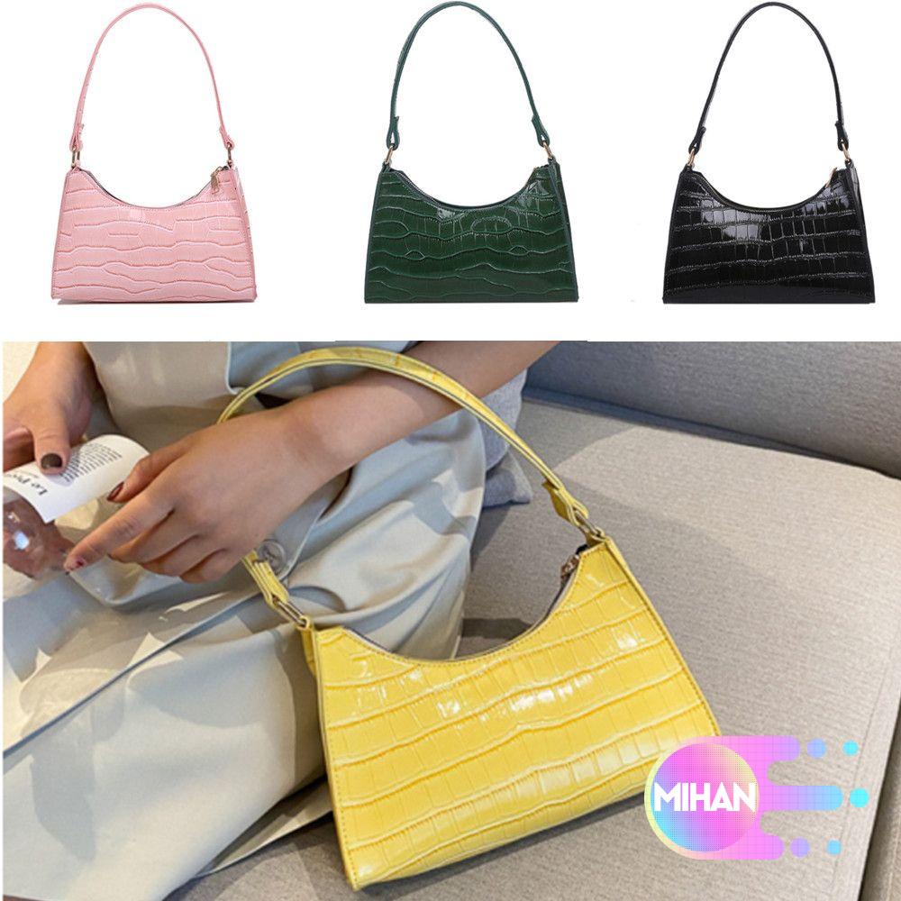 Túi đeo vai mini bằng da PU phong cách cổ điển thời trang cho nữ MIHAN1 2021