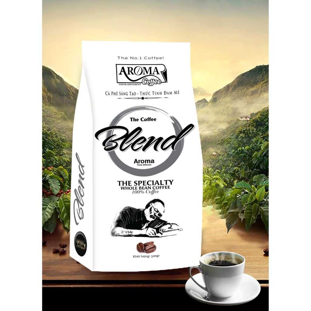 [ Gói 500Gr ]  Blend _ Cà Phê Nguyên Chất Aroma Coffee