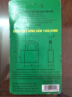 Khóa Việt Tiệp đồng bấm 45M