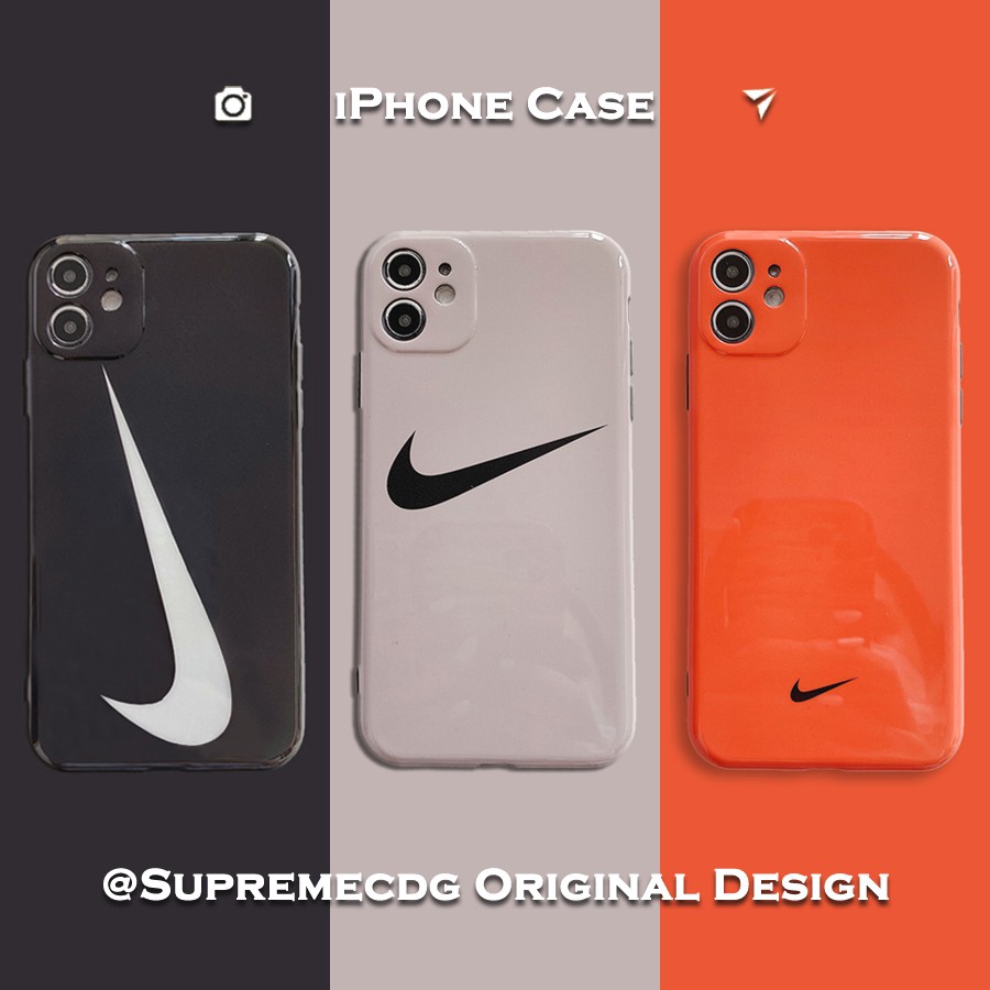 Ốp điện thoại mềm hình logo Nike thời trang cho IPhone 11 Case 11 Pro 7 8 Plus X XS XR XS Max
