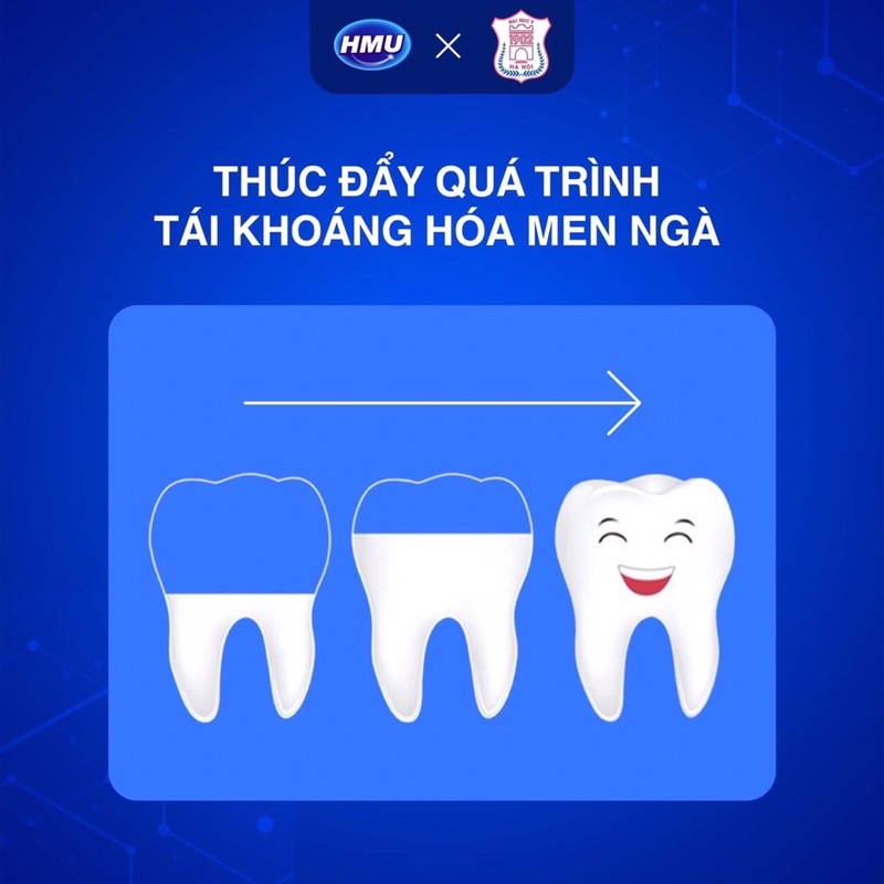 Nước súc miệng HMU Flourinze NaF 0,05% ngăn ngừa ê buốt răng Đại học Y Hà Nội