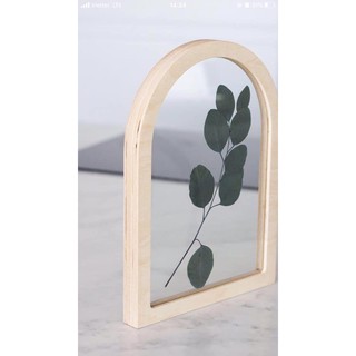 khung gỗ thông 2 mặt mica!, khung hình gỗ, khung 2 mặt kính tranh trí lá!
