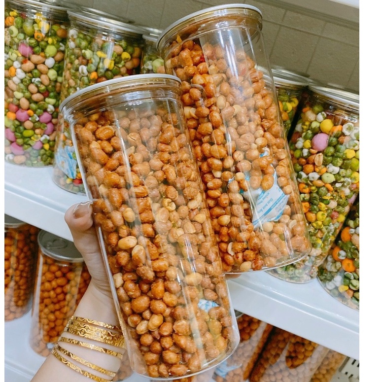 Đậu phộng tỏi ớt giòn thơm ngon hũ 500g