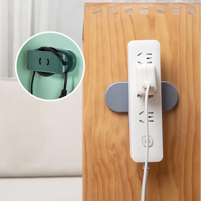 Giá đỡ dây điện tự dính sắp xếp dây xoay 360 ° không cần đục lỗ cho tường nhà bếp văn phòng
