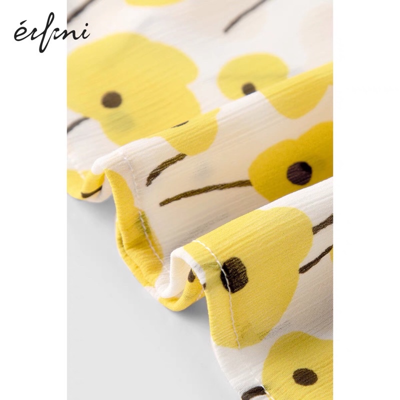 Đầm hoa vàng Eifini