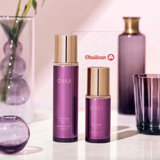 Sét nước hoa Hồng OHUI tím chống lão hoá chuyên sâu 150ml+100ml (hàng xách tay)