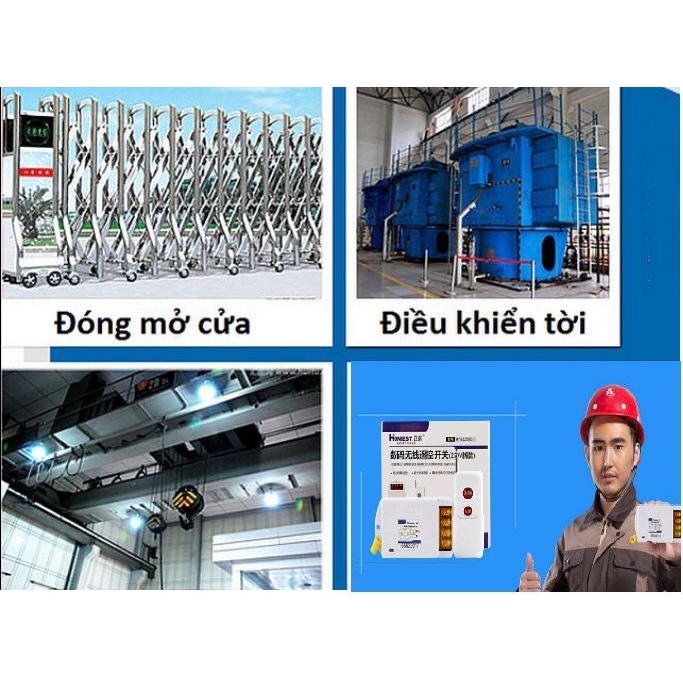 Công tắc điều khiển từ xa 1KM/40A/220V CHÍNH HÃNG HONEST CHỨC NĂNG HỌC LỆNH