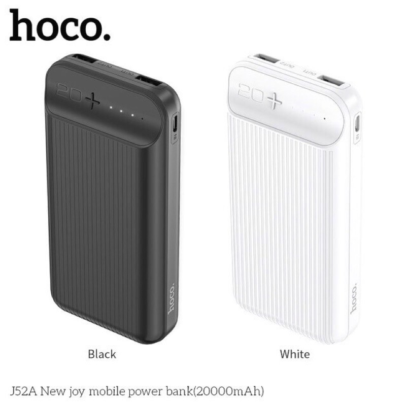 ✔️FREESHIP✔Pin Sạc Dự Phòng Hoco J52A-20.000 mAh -Pin Li-polymer Sạc nhanh cho iphone /Android/2 CỔNG USB-CHÍNH HÃNG