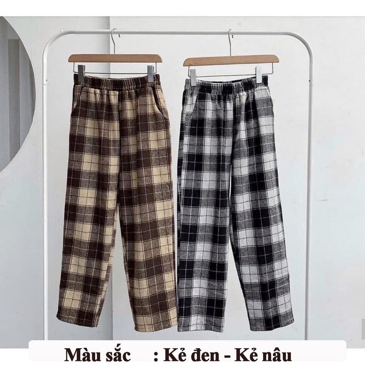 Quần kẻ karo to mẫu mới hottrend VCT