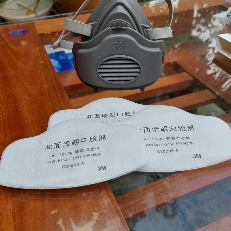 10 Tấm lọc bụi 3m bông lọc 3701cn cho mặt nạ 3m3200 chuyên dụng kháng độc chống bụi mịn gỗ xi măng