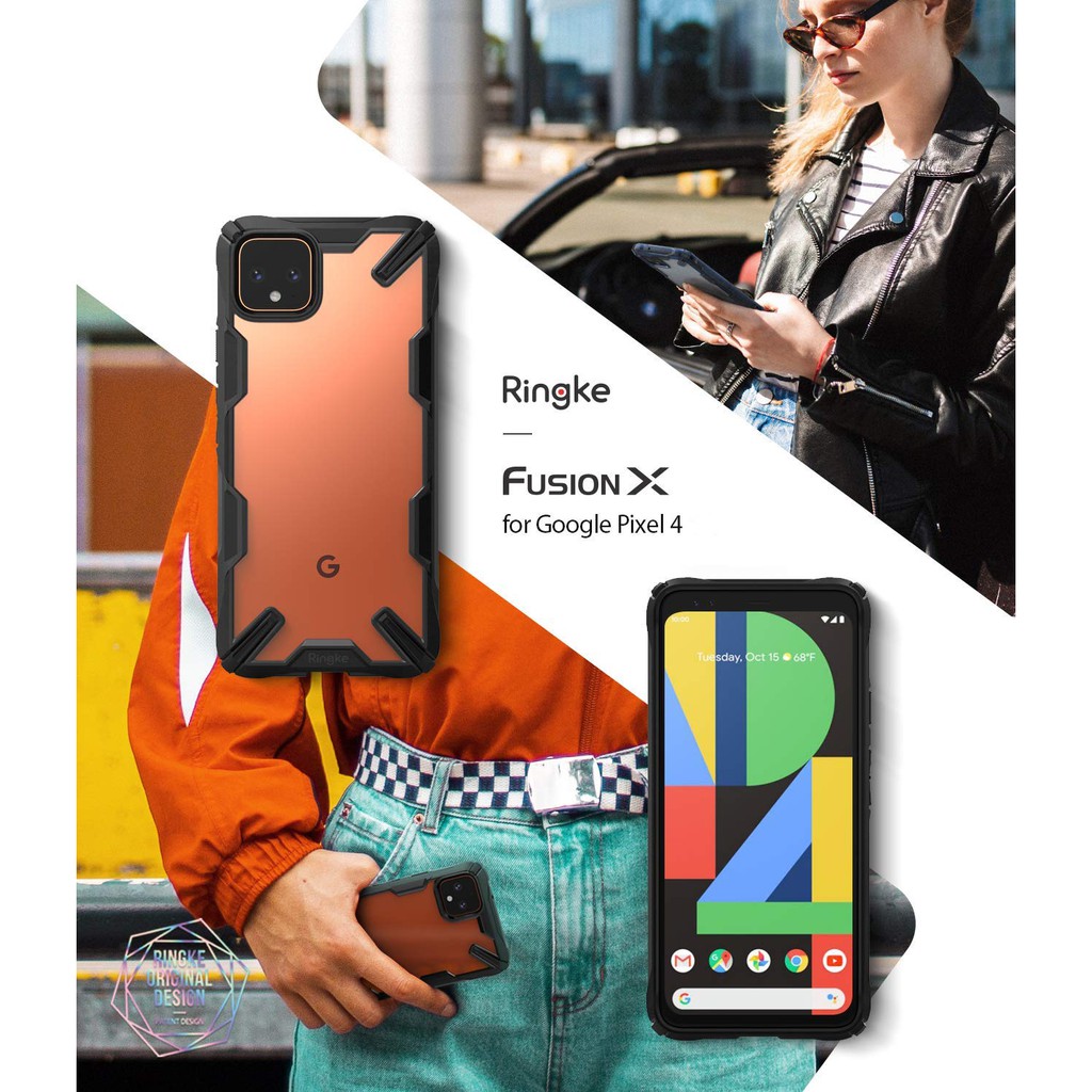 Ốp lưng Google Pixel 4 Ringke Fusion X Hàn Quốc (Ringke Fusion X Pixel 4)
