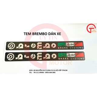 CẶP TEM DÁN PHUỘC CHỮ BREMBO