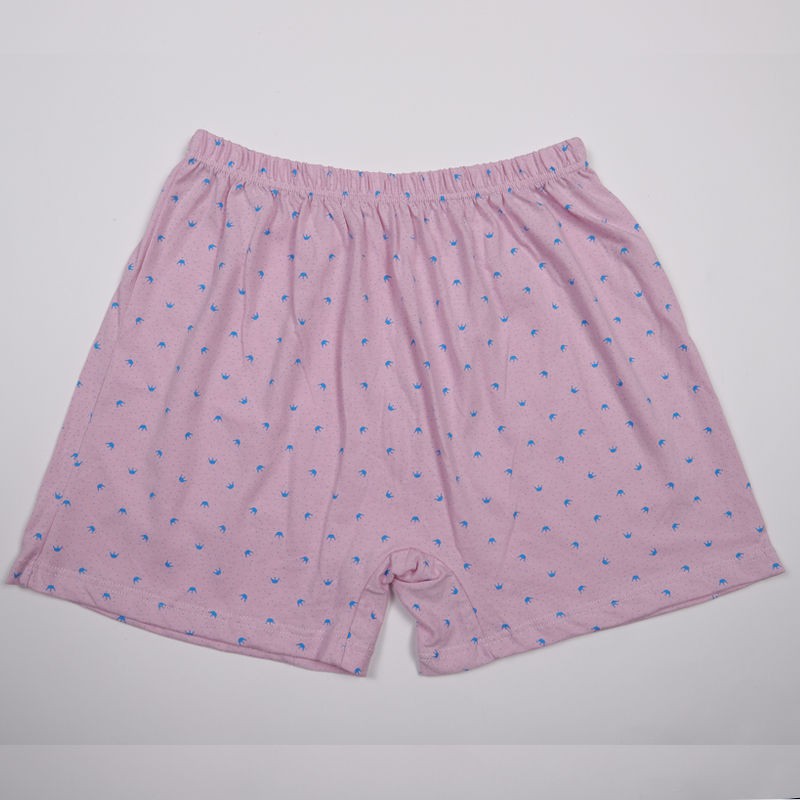 Set 4 quần short cotton lưng cao ống rộng thoáng khí dành cho phụ nữ trung niên và cao tuổi