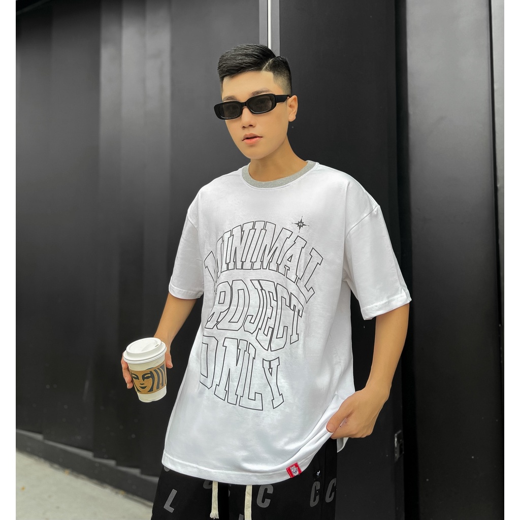 Áo thun form rộng tay lỡ unisex Ủn Ủn Meo Meo® Minimals Project